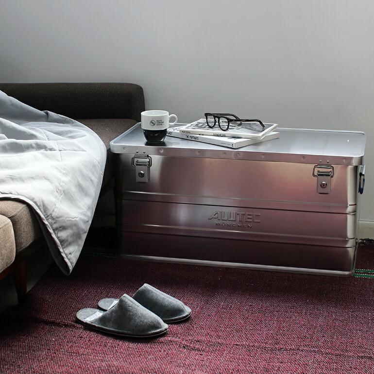 アルミコンテナ 収納 ボックス 93L フタ スタッキング ヨーロッパ