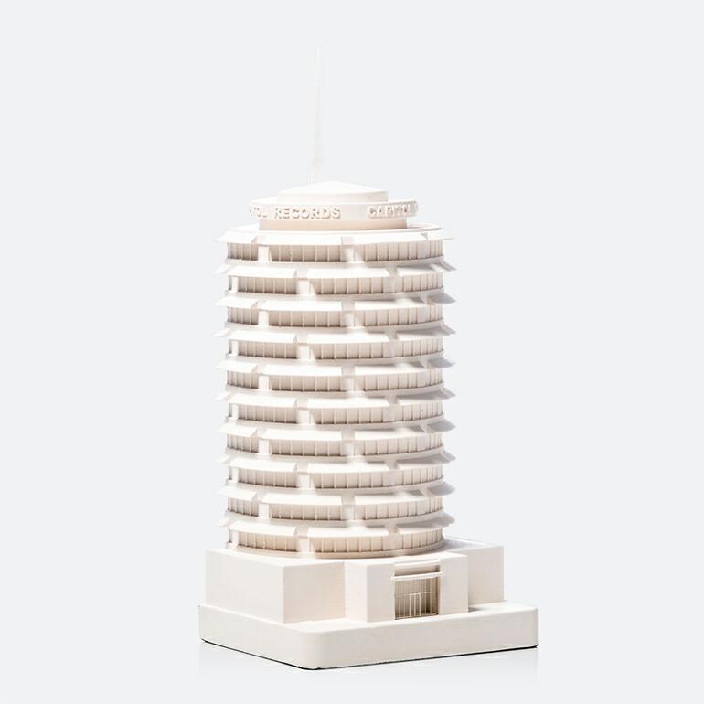 ミニチュア 建築 キャピトルレコードビル ロサンゼルス インテリア 石膏 ギフトCHISEL&MOUSE チゼルアンドマウス Capitol Records | ブランド登録なし | 01