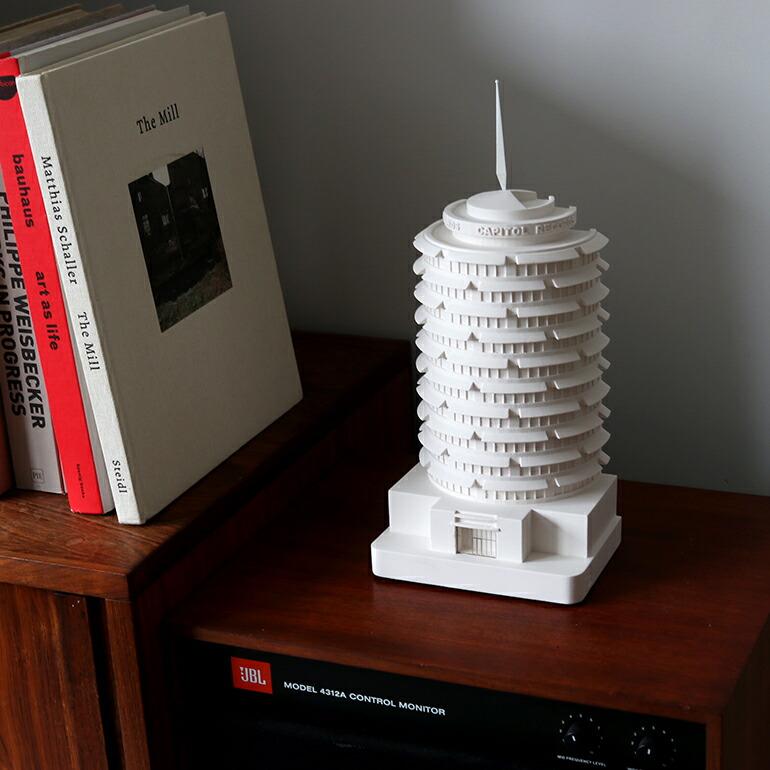 ミニチュア 建築 キャピトルレコードビル ロサンゼルス インテリア 石膏 ギフトCHISEL&MOUSE チゼルアンドマウス Capitol Records | ブランド登録なし | 07