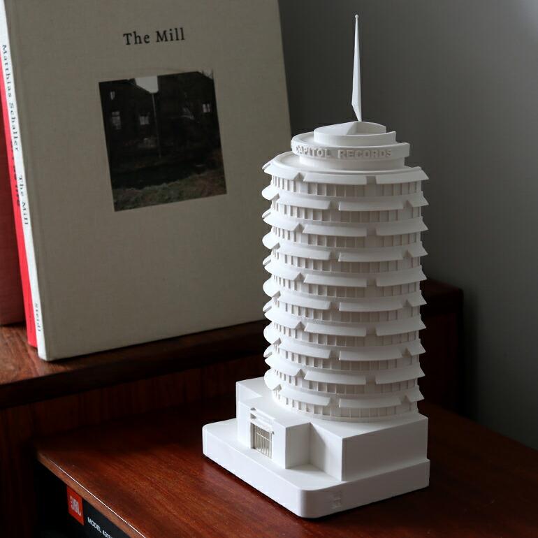 ミニチュア 建築 キャピトルレコードビル ロサンゼルス インテリア 石膏 ギフトCHISEL&MOUSE チゼルアンドマウス Capitol Records | ブランド登録なし | 10