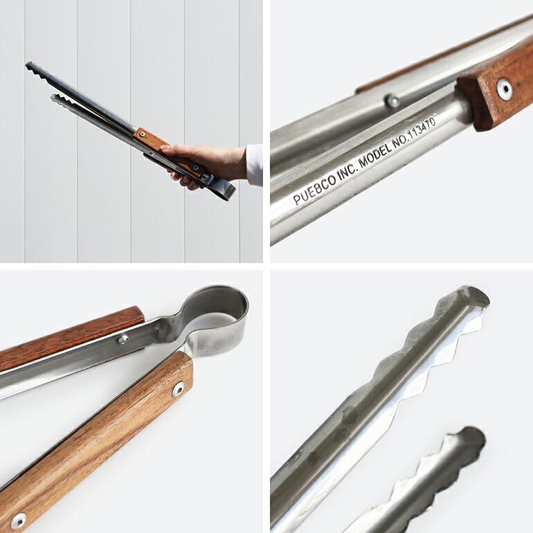 薪はさみ トング PUEBCO プエブコ 焚き火 バーベキュー キャンプ アウトドア 暖炉 FIREPLACE TONGS | PUEBCO | 02
