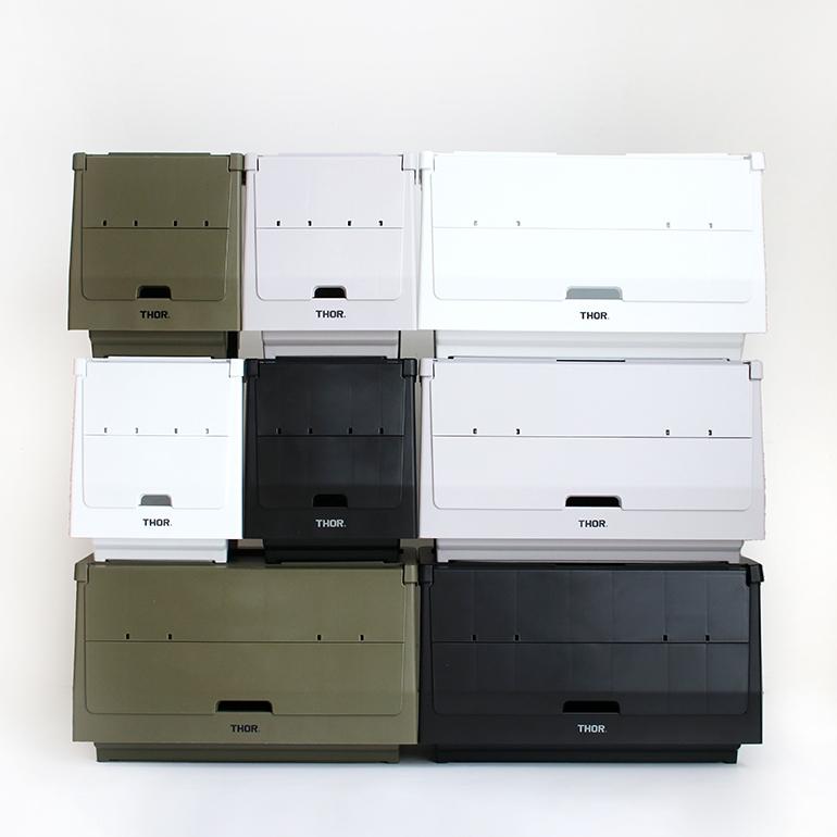 コンテナ 収納  カスタマイズ スタッキング シェルフ セット 扉 ハンドル付き THOR ソー Stacking Shelf Container 20L | THOR | 16