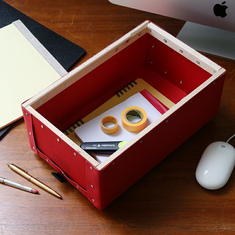 PUEBCO ウッドボックス×2 テーブル PUEBCO（プエブコ） 収納ボックス 紙製 木製 おしゃれ スタッキング