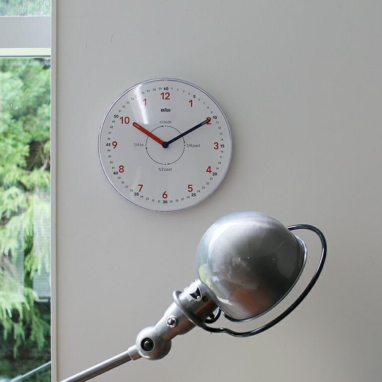 掛け時計 BRAUN ブラウン ウォールクロック アナログ 静か 23cm おしゃれ シンプル タイムティーチャー Wall Clock BC26TW | BRAUN | 03