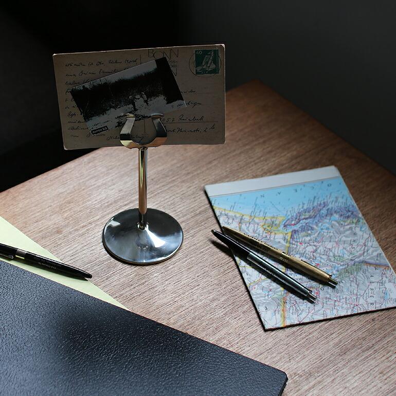 カードスタンド シルバー カード立て 写真 POP メモスタンド シンプル おしゃれ ディスプレイ 什器  BUFF バフ Card Stand | BUFF | 01