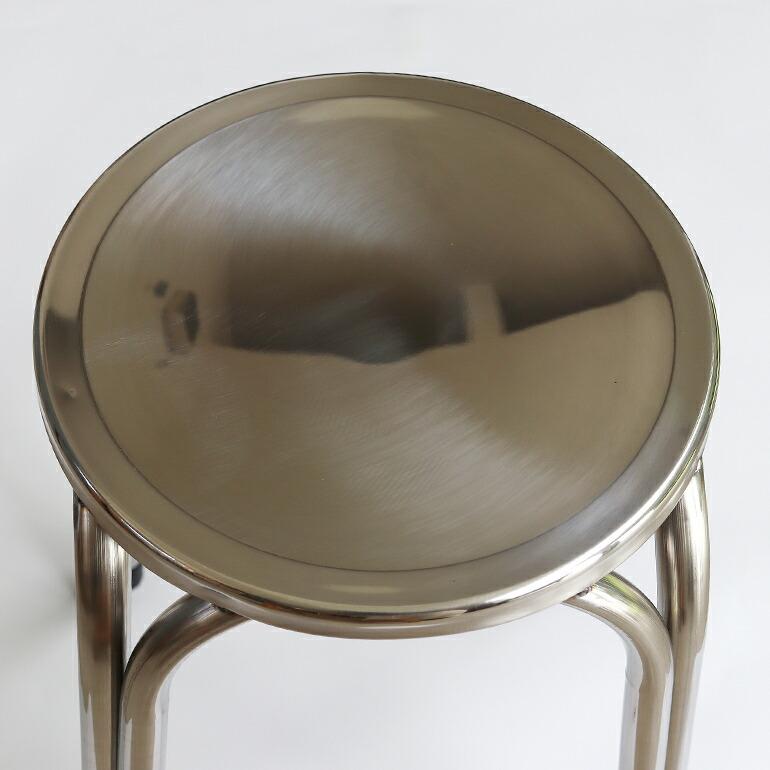 スツール 椅子 イス ステンレス シルバー スタッキング シンプル 高さ47cm おしゃれ BUFF バフ Stainless Stool | ブランド登録なし | 02