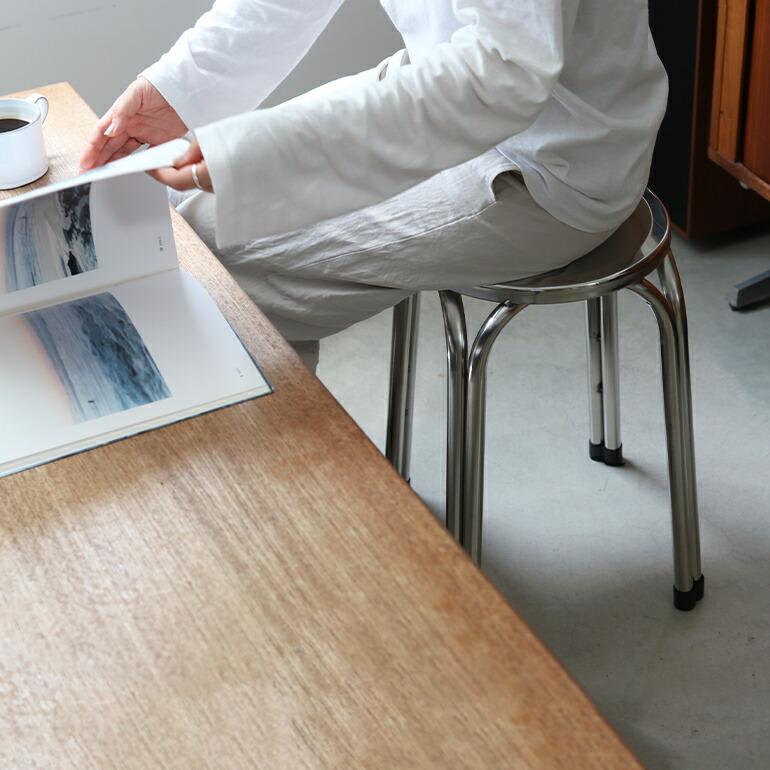 スツール 椅子 イス ステンレス シルバー スタッキング シンプル 高さ47cm おしゃれ BUFF バフ Stainless Stool | ブランド登録なし | 06