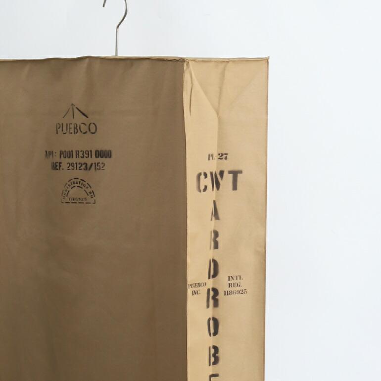 衣類カバー ロング クローゼット PUEBCO プエブコ RUBBERIZED FABRIC ハンギングオーガナイザー W/WIRE FRAME コート\u0026ジャケットの画像