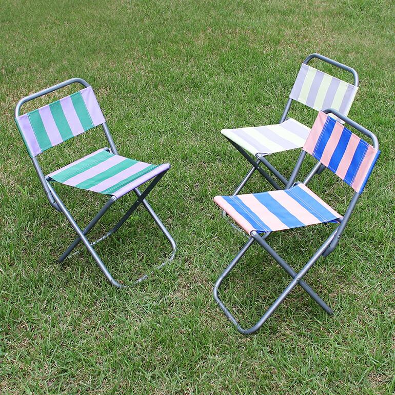 折りたたみイス 椅子 背もたれ 軽量 おしゃれ アウトドア ストライプ カラフル 専用バッグ付き amabro アマブロ MINI FOLDING CHAIR 折りたたみチェア | amabro | 04