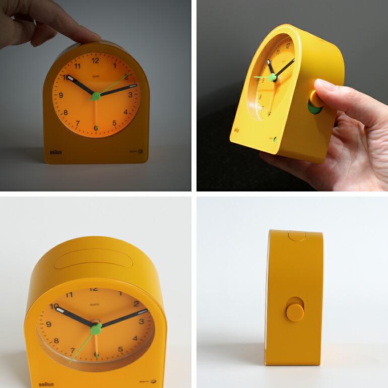 BRAUN（ブラウン） 時計 置き時計 イエロー シンプル アナログ