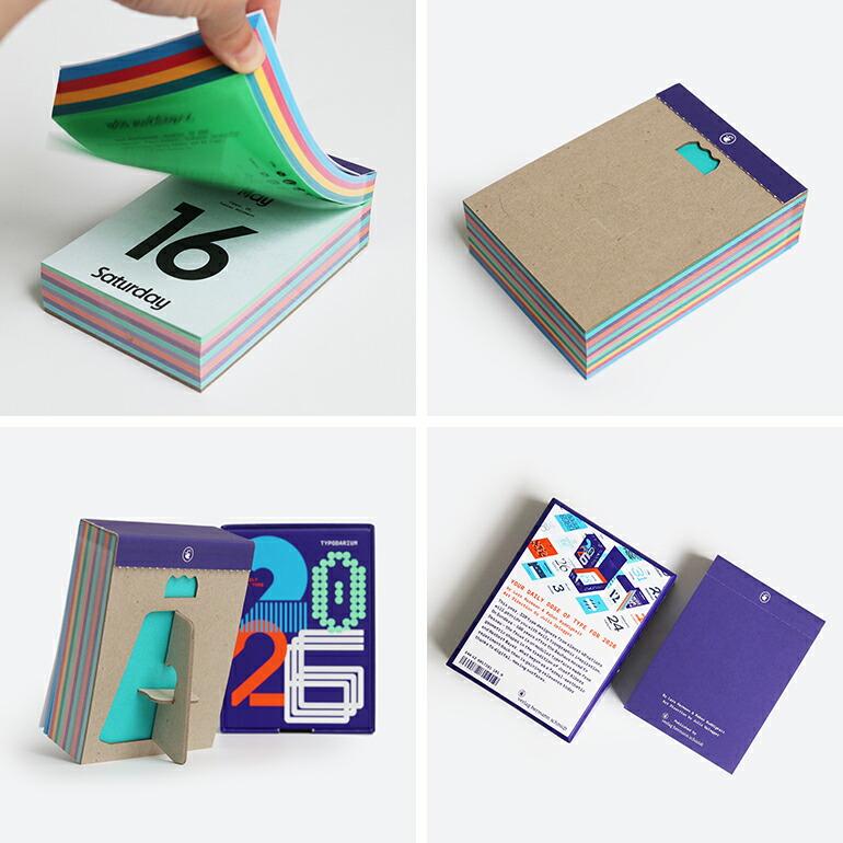 日めくりカレンダー 2026 タイポダリウム Typodarium 365日 壁掛け 卓上 フォント タイポグラフィ ドイツ製 | ブランド登録なし | 03