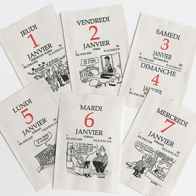 日めくりカレンダー 2026年 フランス イラスト 卓上 壁掛け おしゃれ EXACOMPTA エグザコンタ (小) コミック 2026 | ブランド登録なし | 04