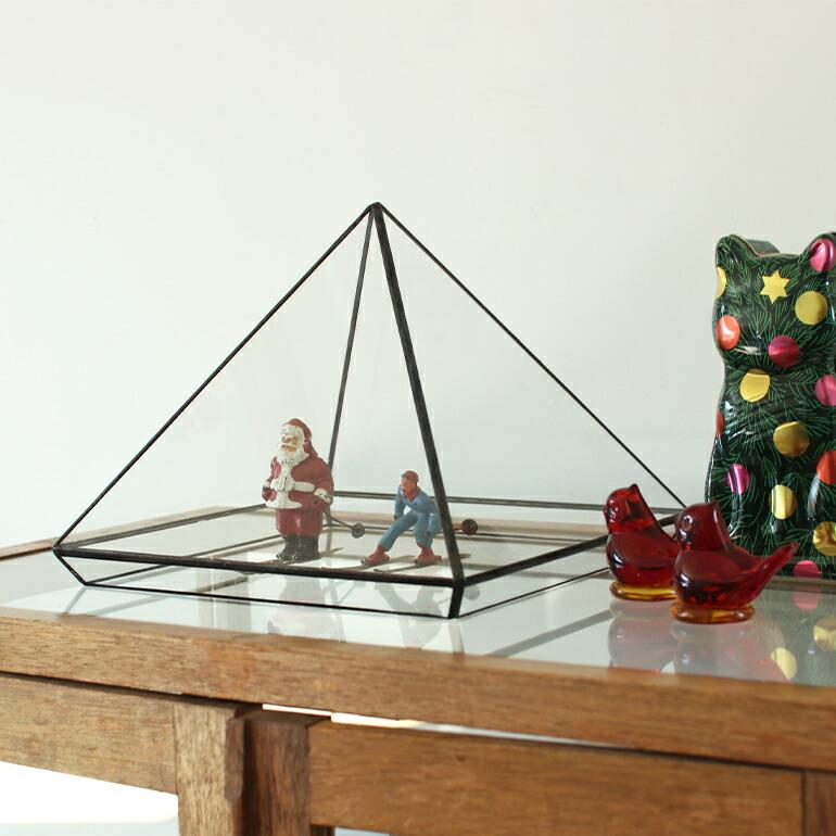 ディスプレイケース ステンドグラス インテリア PUEBCO プエブコ ピラミッド おしゃれ STAINED GLASS PLANT DISPLAY | PUEBCO | 02