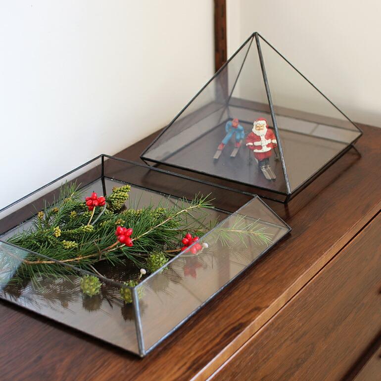 ディスプレイケース ステンドグラス インテリア PUEBCO プエブコ ピラミッド おしゃれ STAINED GLASS PLANT DISPLAY | PUEBCO | 05