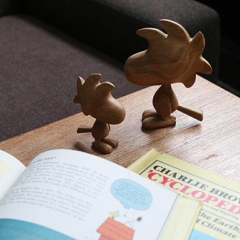 ウッドストック スヌーピー オブジェ 木製 デンマーク BOYHOOD ボーイフッド Woodstock Oak ラージ_1