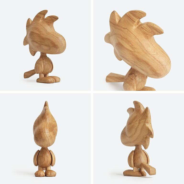 ウッドストック スヌーピー オブジェ 木製 デンマーク BOYHOOD ボーイフッド Woodstock Oak ラージ_2