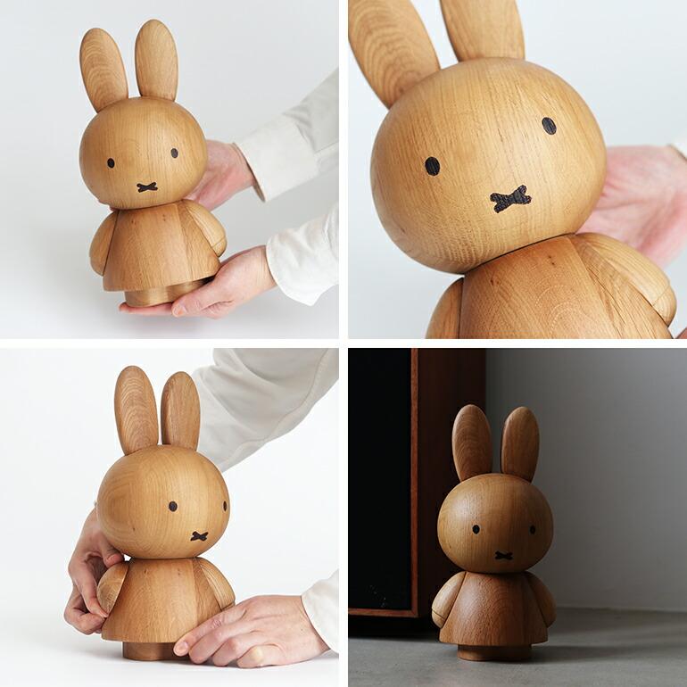 ミッフィー オブジェ 木製 デンマーク 北欧 天然木 ハンドメイド
