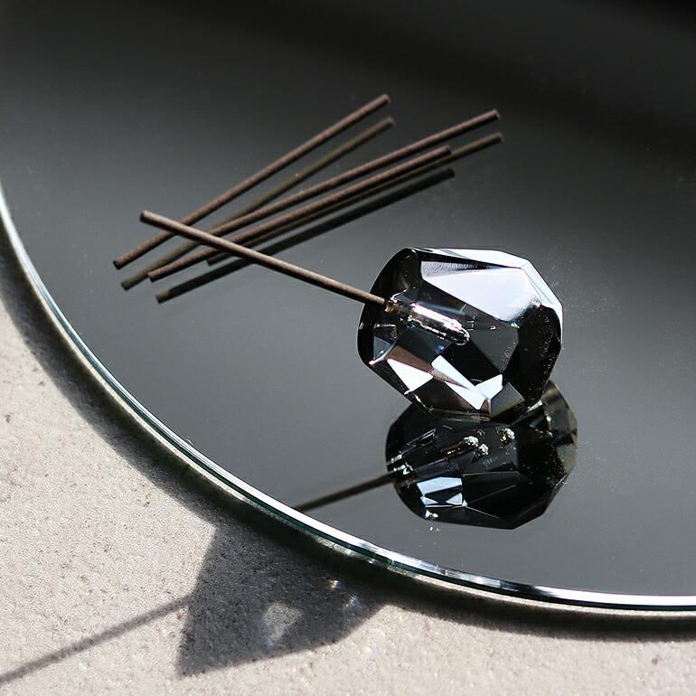 お香立て ガラス おしゃれ インセンスホルダー amabro アマブロ CRYSTAL INCENSE HOLDER オブジェ コンパクト | amabro | 01