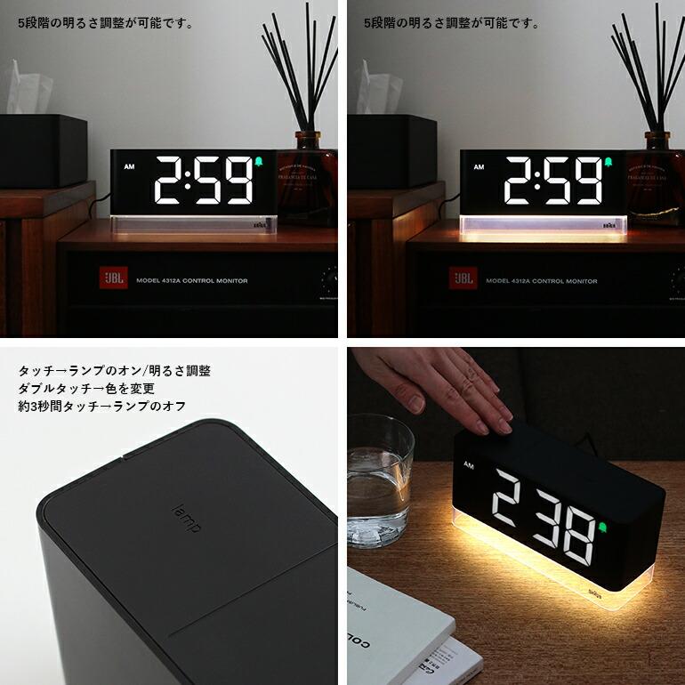 デジタル時計 LED アラームクロック 目覚まし時計 スヌーズ機能 ライト 調光 色調 BRAUN ブラウンDIGITAL ALARM CLOCK BC27B | BRAUN | 03