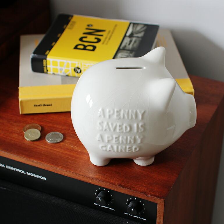 DETAIL（ディテール） 貯金箱 おしゃれ 陶器 ブタ Crackle Piggy Bank