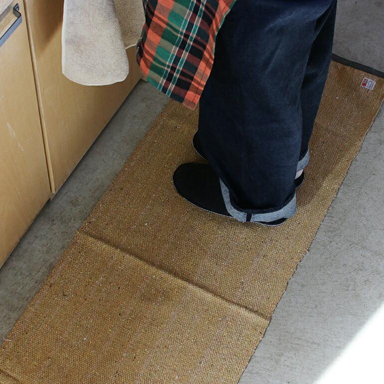 ラグ マット ランナーラグ PUEBCO プエブコ RECYCLED YARN RUNNER RUG 150CM おしゃれ 廊下 ブラウン | PUEBCO | 01