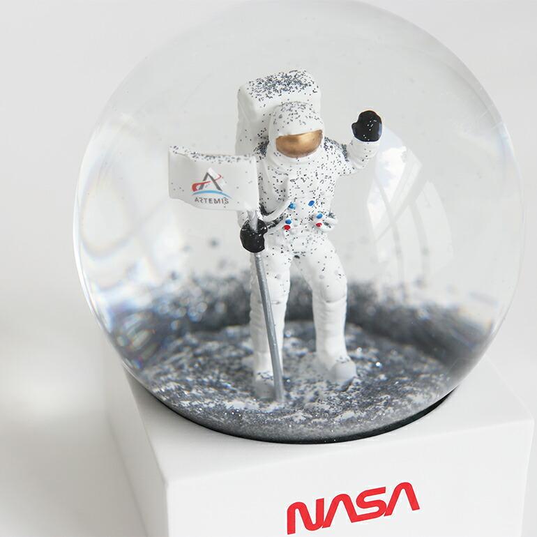 スノードーム 宇宙 宇宙飛行士 NASA アルテミス計画 オブジェ ギフト DETAIL  ディテール Snow Globe | DETAIL | 02