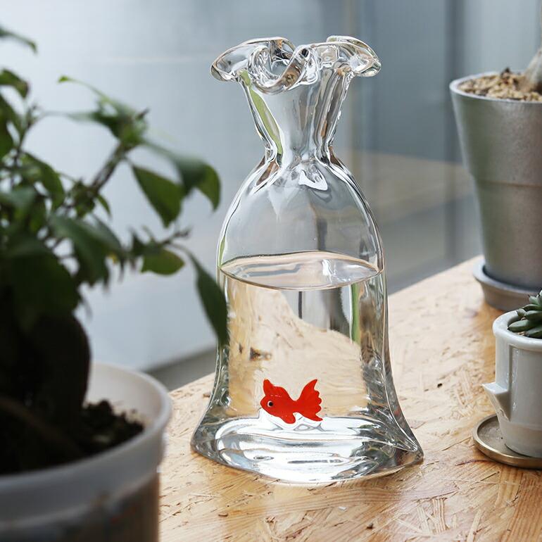 フラワーベース 花瓶 ガラス おしゃれ 金魚 インテリア ギフト DOIY ドーイ Flower Vase  Goldfish | DOIY | 01