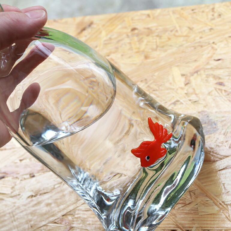 フラワーベース 花瓶 ガラス おしゃれ 金魚 インテリア ギフト DOIY ドーイ Flower Vase  Goldfish | DOIY | 02