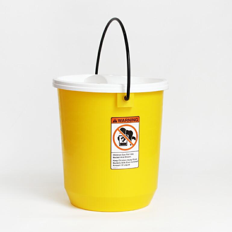 ミリタリー 軍放出品 バケツ デッドストック USA アメリカ 米軍 13L NALGENE社製 フタつき イエローバケツ【T】 | ブランド登録なし