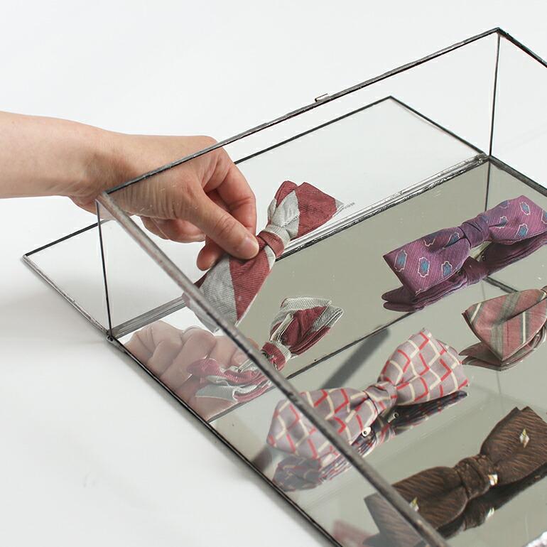 ディスプレイケース コレクションケース ガラス ミラー ベロア アクセサリーPUEBCO プエブコ STAINED GLASS DISPLAY CASE | PUEBCO | 02