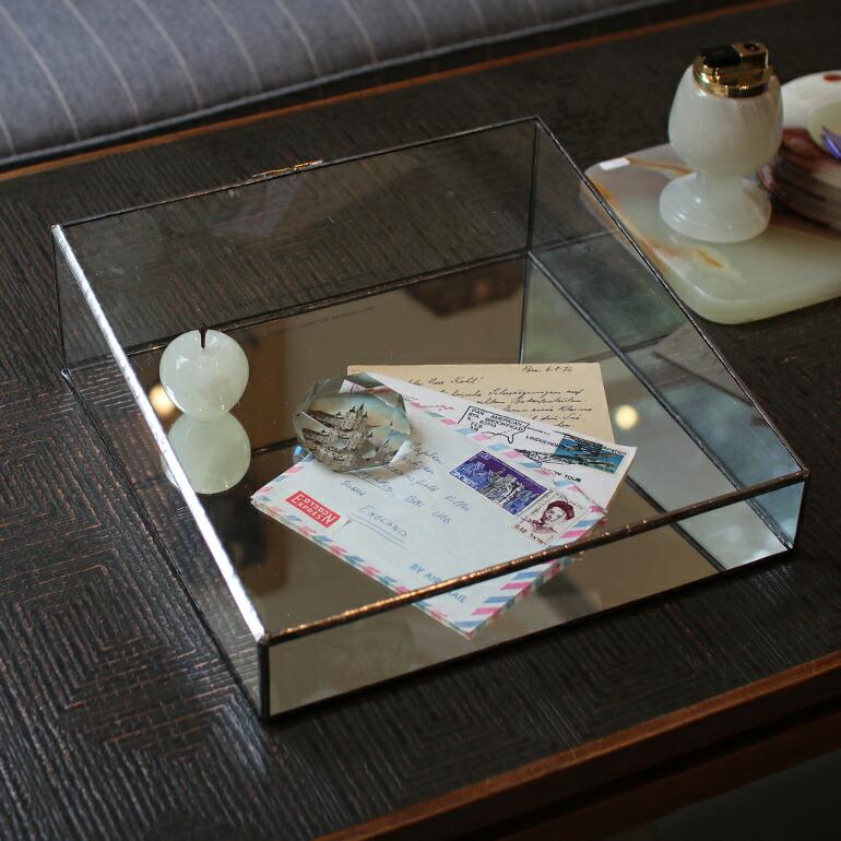 ディスプレイケース コレクションケース ガラス ミラー ベロア アクセサリーPUEBCO プエブコ STAINED GLASS DISPLAY CASE | PUEBCO | 05