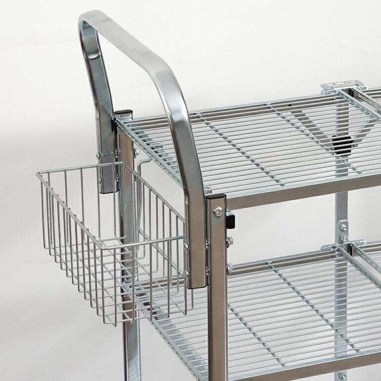 ワゴンカート ワゴン 専用バスケット 拡張 スチール DETAIL ディテール Basket For Metal Folding Cart フォールディングカート | DETAIL | 01