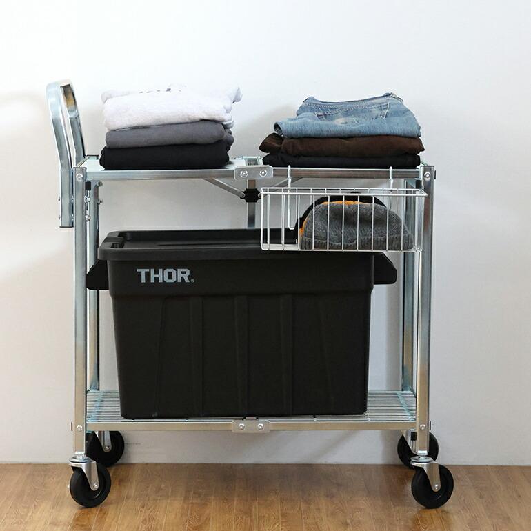 ワゴンカート ワゴン 専用バスケット 拡張 スチール DETAIL ディテール Basket For Metal Folding Cart フォールディングカート | DETAIL | 05