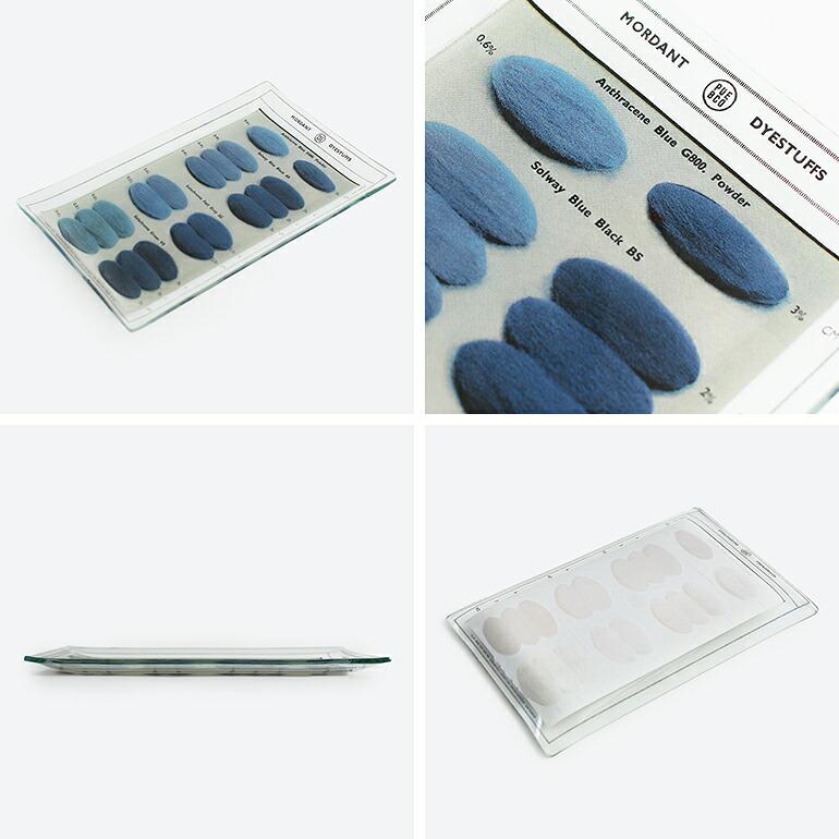 トレイ ガラス PUEBCO プエブコ カラーサンプル おしゃれ プリント インテリア PRINTED GLASS TRAY Dye Color Sample | PUEBCO | 02