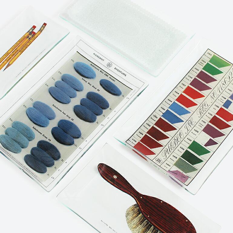 トレイ ガラス PUEBCO プエブコ カラーサンプル おしゃれ プリント インテリア PRINTED GLASS TRAY Dye Color Sample | PUEBCO | 04