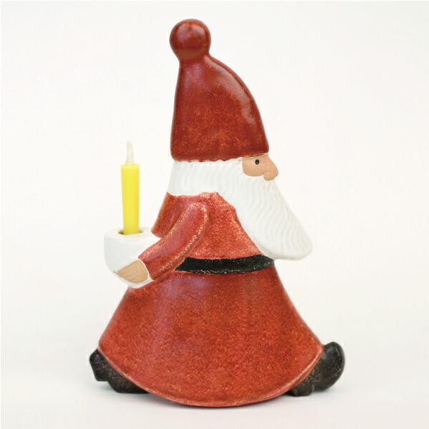 クリスマス オブジェ 置物 飾り サンタ 子供 Lisa Larson ストレスサンタ レッド | Lisa Larson