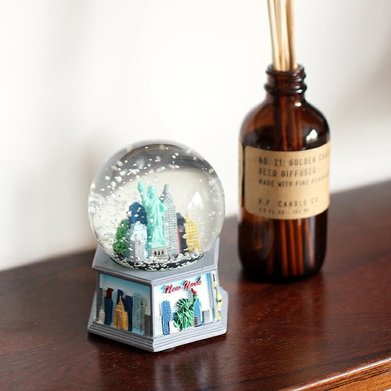 スノードーム 置物 オブジェ お土産 都市 アメリカ ロサンゼルス ニューヨーク インストゥルメンタル Souvenir Snow Globe | ブランド登録なし | 02