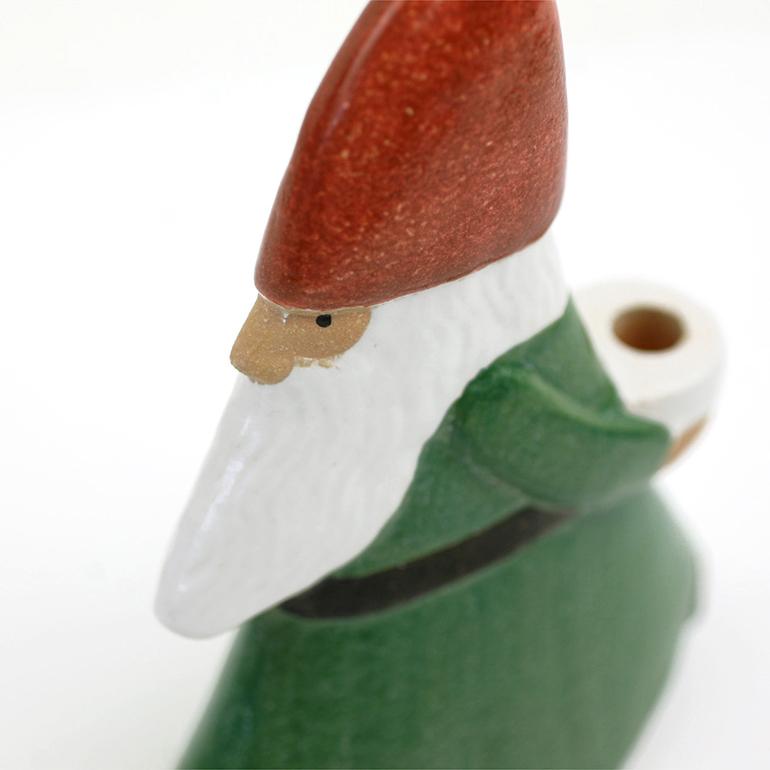 クリスマス オブジェ 置物 飾り サンタ 子供 Lisa Larson ストレスサンタ グリーン | Lisa Larson | 02