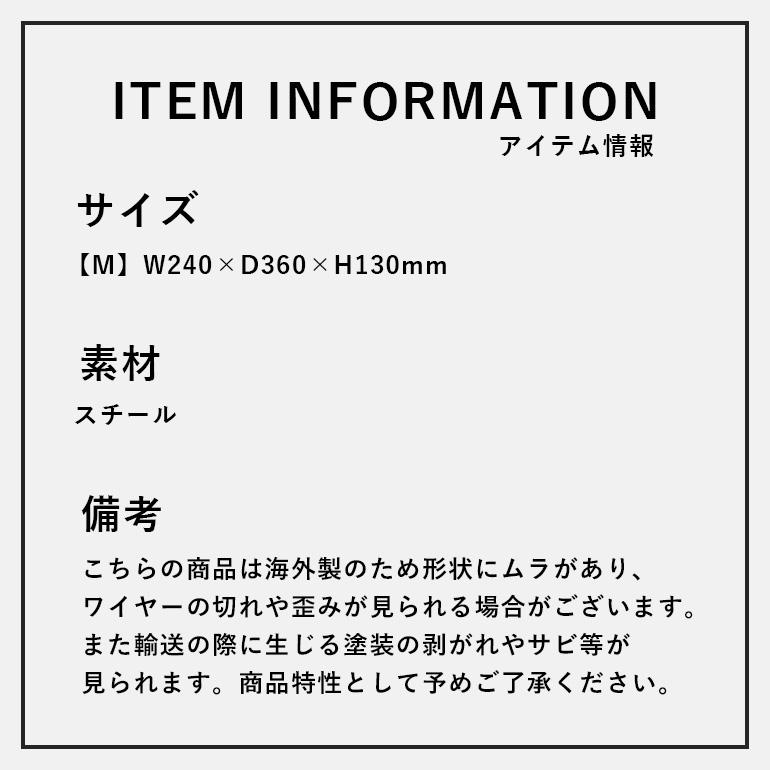 カゴ バスケット シューズボックス スチール スタッキング 収納 プエブコ PUEBCO SHOES BOX M | PUEBCO | 13