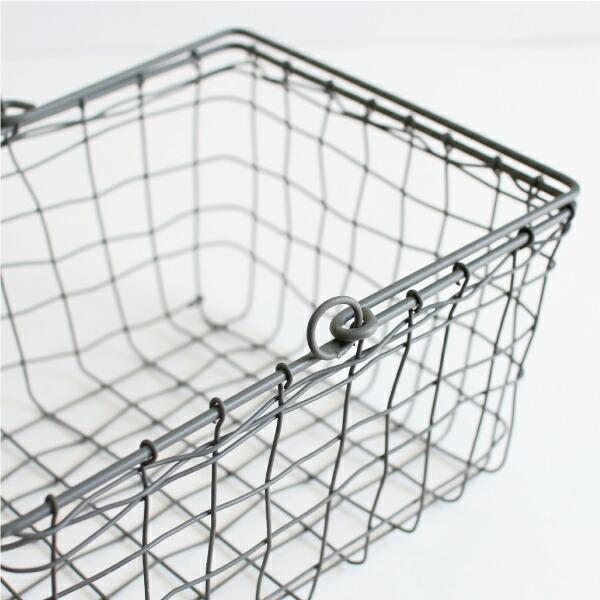 fog フォグ ストレージバスケット ワイヤーバスケット シングルハンドル 整理 収納 インテリア | fog linen work | 02