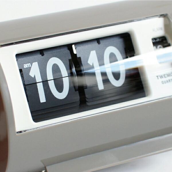 置時計 おしゃれ パタパタ時計 フリップクロック アラーム トゥエンコ TWEMCO AP-28 アラームクロック グレー | ブランド登録なし | 01