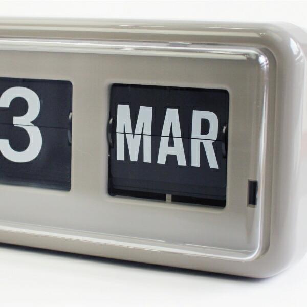 トゥエンコ パタパタ時計 フリップクロック 置き時計 BQ-38 グレー TWEMCO トゥエンコ パタパタ時計 フリップクロック