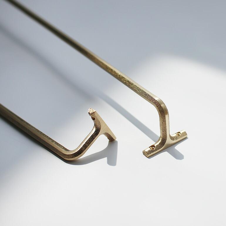 【新品未使用】FUTAGAMI 真鍮タオルハンガー　小　長ねじ付き FUTAGAMI（フタガミ） タオルハンガー 小 ネジ長 真鍮 壁付け おしゃれ