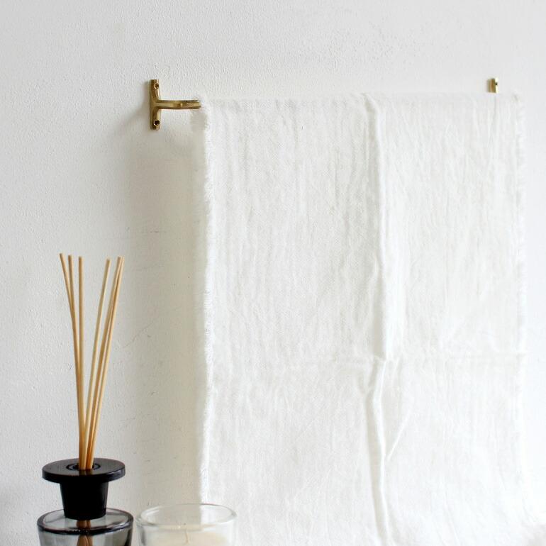 FUTAGAMI（フタガミ） タオルハンガー 小 ネジ長 真鍮 壁付け おしゃれ