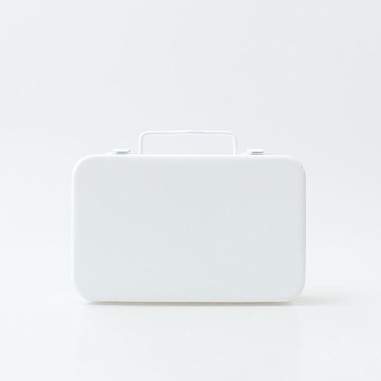 DURHAM ダーム FIRST AID KIT(DM502ホワイト) 長方形／横／小 ファーストエイドキット 救急箱 薬箱 収納ボックス メタルボックス スチール製 頑丈 アメリカ製 … | ブランド登録なし