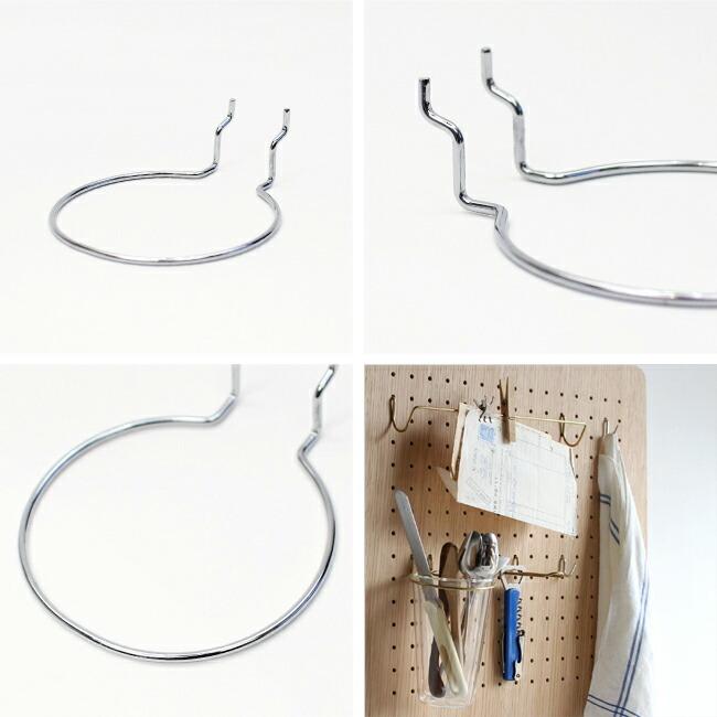 有孔ボード フック 穴あきボード アマブロ amabro ペグポットリング PEG POTRING Iron(L) | amabro | 01