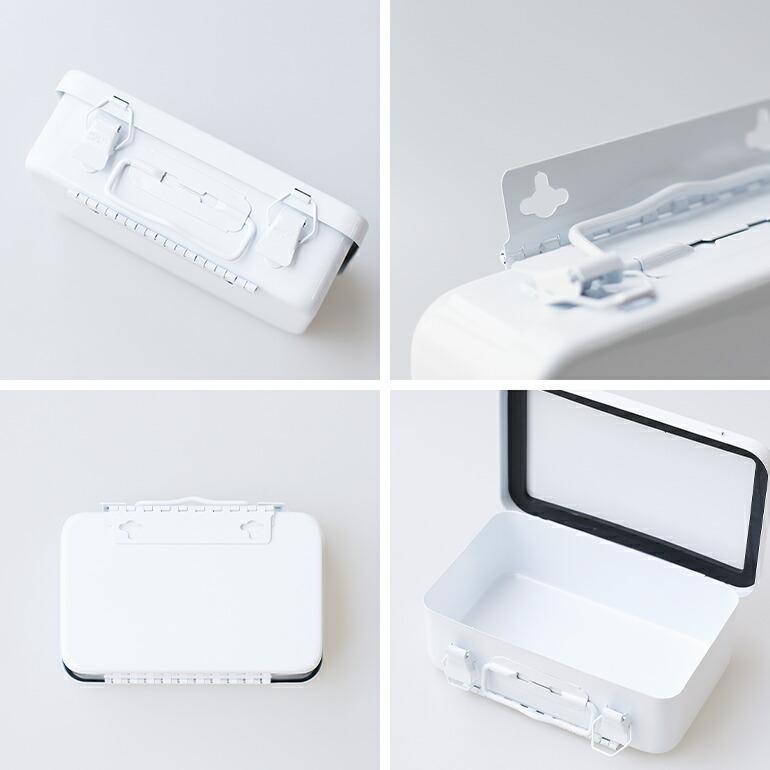 DURHAM ダーム FIRST AID KIT(DM502ステンシル) 長方形／横／小 ファーストエイドキット 救急箱 薬箱 収納ボックス メタルボックス スチール製 頑丈 アメリカ… | ブランド登録なし | 02