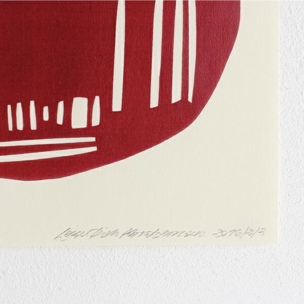 Leise Dich Abrahamsen ライゼ ディッチ アブラハムセン POSTER A4(LD07-Red symbol) アート ポスター フレーム入り A4 インテリア ディスプレイ 北欧 デンマ… | ブランド登録なし | 01