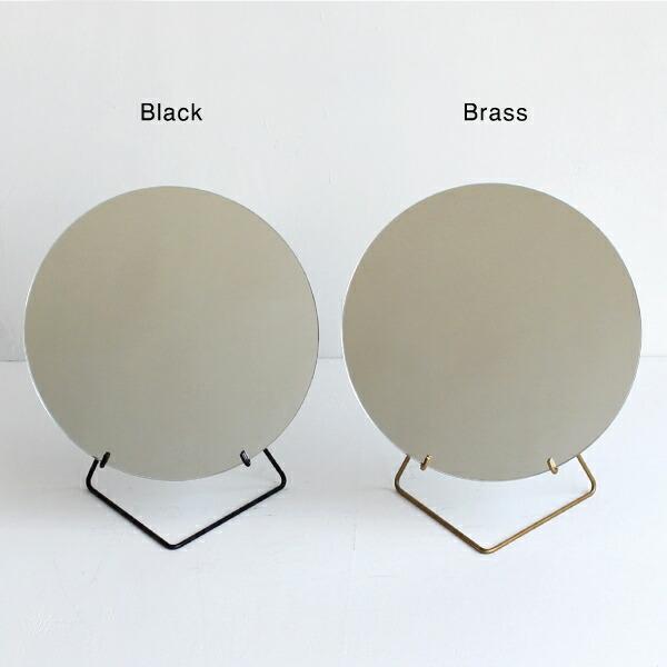 卓上ミラー スタンドミラー 30cm 鏡 サークル 丸 真鍮 インテリア 什器 シンプル 北欧 MOEBE ムーベ mirror | MOEBE | 01