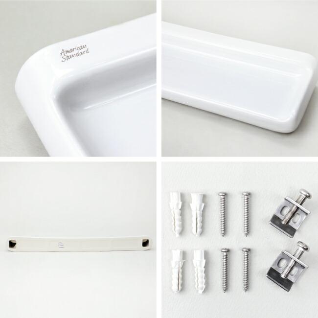 シェルフ 洗面所 収納 壁掛け 棚 ホワイト 陶器 DIY インテリア アメリカンスタンダード American Standard int791CDC GENERAL STORE 通販